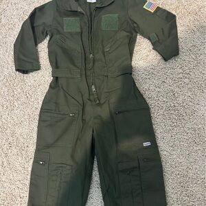 Kids' Olive Green Pilot Costume